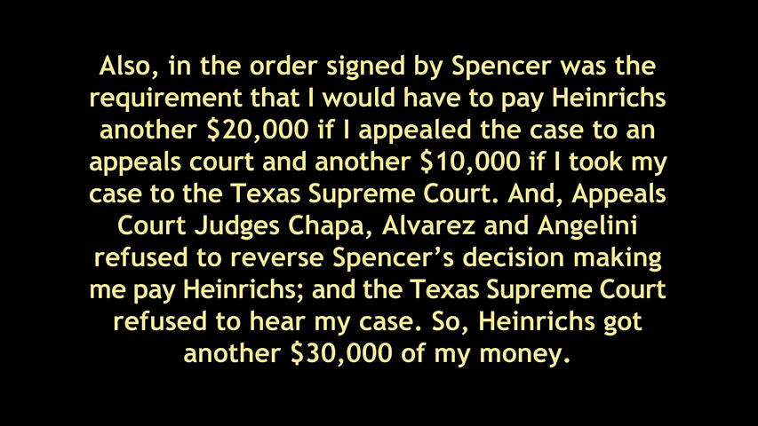 Bexar County Probate Court, Jefferson Bank, Kelly Cross, Chris Heinrichs